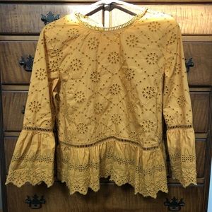 Free People Embroidered Peplum